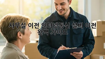 사무실 이전, 인터넷&통신 설비 이전 완벽 가이드